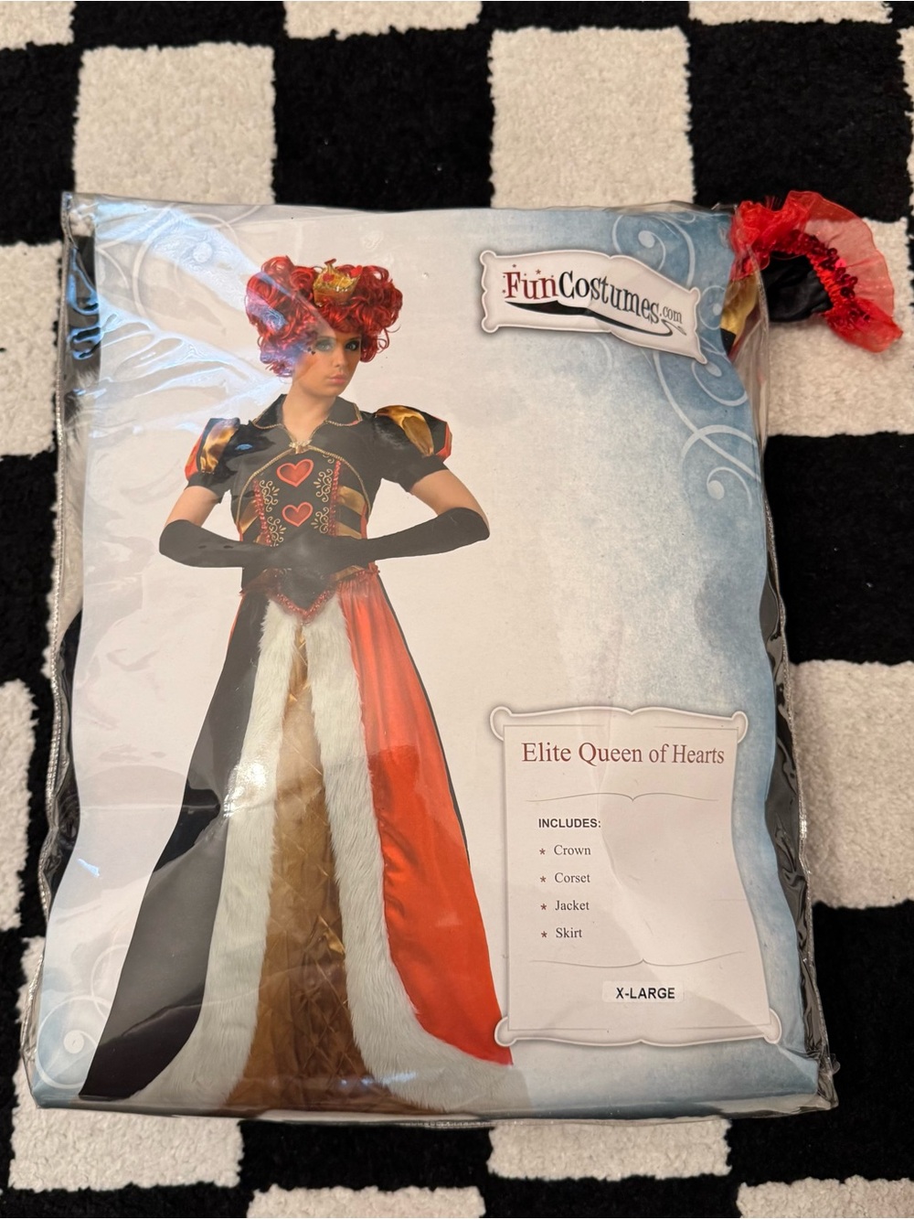 Queen of Hearts Halloween Costume FunCostumes Women’s Size X-Large